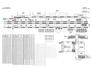 西武　小平駅／駅だて大型ボード／№51駅看板・駅広告、位置図