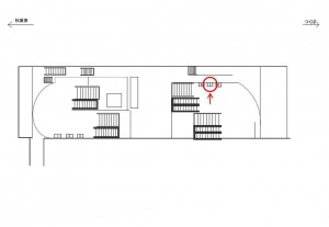 つくばエクスプレス／浅草駅／Ｂ3Ｆコンコース／№5駅看板・駅広告、位置図