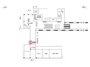 JR／駒込駅／本屋口／№26駅看板・駅広告、位置図
