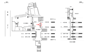 JR/代々木駅/本屋口/№121駅看板・駅広告、位置図