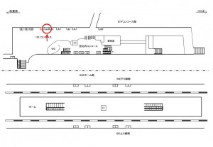 つくばエクスプレス／浅草駅／コンコース／№2駅看板・駅広告、位置図