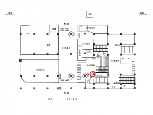 JR／阿佐ケ谷駅／本屋口／№122駅看板・駅広告、位置図