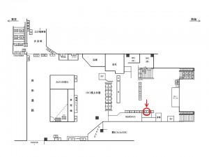 JR/藤沢駅/橋上本屋口/№66駅看板・駅広告、位置図