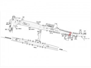 東京メトロ／新宿三丁目駅／丸ノ内線／№99駅看板・駅広告、位置図