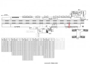 西武　久米川駅／駅でん／№167駅看板・駅広告、位置図