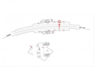 東京メトロ／本郷三丁目駅／丸ノ内線／№11駅看板・駅広告、位置図