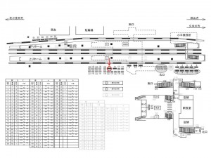 西武　小平駅／駅だて／№14駅看板・駅広告、位置図