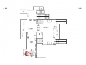 JR／豊田駅／本屋口／№9駅看板・駅広告、位置図