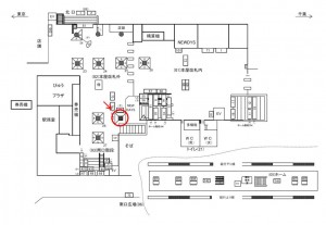JR／小岩駅／本屋改札外／№62駅看板・駅広告、位置図