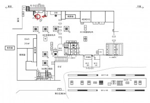 JR／小岩駅／本屋改札外／№82駅看板・駅広告、位置図