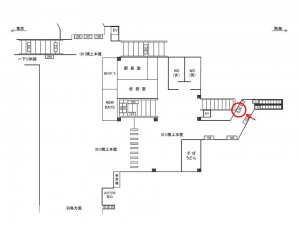 JR／辻堂駅／橋上本屋／№116駅看板・駅広告、位置図