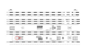 JR／有楽町駅／北行ホーム／№6駅看板・駅広告、位置図