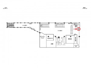 JR／目白駅／本屋口／№63駅看板・駅広告、位置図
