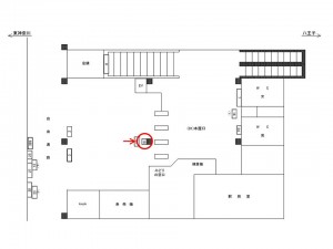 JR／成瀬駅／本屋口／№18駅看板・駅広告、位置図