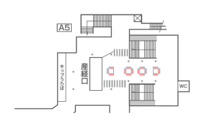 東京メトロ／大手町駅／MCV 単駅ロール1month 大手町（丸ノ内線）№1駅デジタルサイネージ・駅広告、位置図