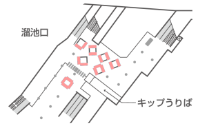 東京メトロ／溜池山王駅／MCV 単駅1monthスポット 溜池山王（銀座線 溜池交差点方面改札）№1駅デジタルサイネージ・駅広告、位置図