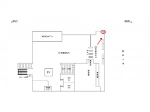 JR／船橋法典駅／本屋改札外／№3駅看板・駅広告、位置図