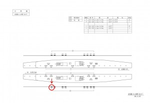 東急　武蔵小山駅／電気額面／№101駅看板・駅広告、位置図