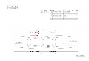 東急　武蔵小山駅／電気額面／№203駅看板・駅広告、位置図