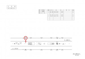 東急　西小山駅／普通額面／№201駅看板・駅広告、位置図
