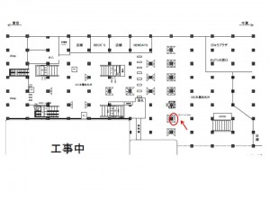 JR／船橋駅／本屋改札外／№110駅看板・駅広告、位置図