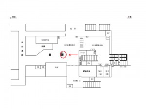 JR／新検見川駅／本屋改札外／№59駅看板・駅広告、位置図
