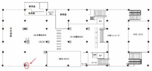 JR／稲毛海岸駅／本屋改札外／№22駅看板・駅広告、位置図