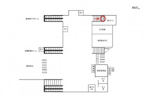 JR/府中本町駅/本屋口/№3駅看板・駅広告、位置図
