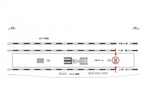 JR／幕張本郷駅／ホーム№B05＆B06№06駅看板・駅広告、位置図