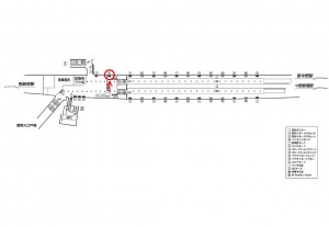 東京メトロ／中野坂上駅／丸ノ内線／№25駅看板・駅広告、位置図