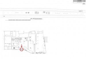 東武　五反野駅／／№003駅看板・駅広告、位置図