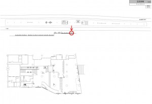 東武　五反野駅／／№309駅看板・駅広告、位置図