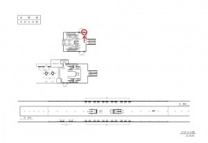 東急／学芸大学駅／普通額面／№203駅看板・駅広告、位置図