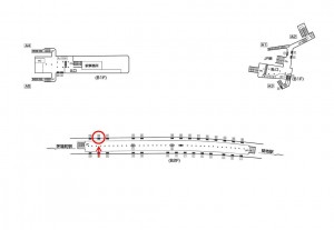 東京メトロ／八丁堀駅／日比谷線／№20駅看板・駅広告、位置図