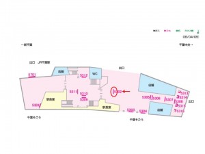 京成　千葉駅／／№5302駅看板・駅広告、位置図