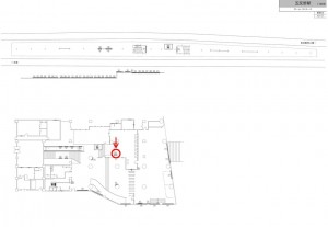 東武　五反野駅／／№030駅看板・駅広告、位置図