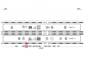 JR／西荻窪駅／風防壁／№2駅看板・駅広告、位置図