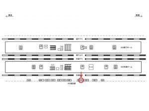 JR／西荻窪駅／風防壁／№13駅看板・駅広告、位置図