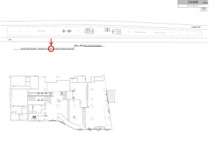東武　五反野駅／／№317駅看板・駅広告、位置図