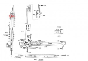 東京メトロ／霞ヶ関駅／丸ノ内線／№18駅看板・駅広告、位置図