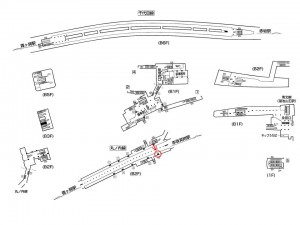 東京メトロ／国会議事堂前駅／丸ノ内線／№1駅看板・駅広告、位置図