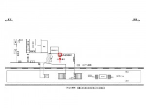 JR／日野駅／本屋口／№41駅看板・駅広告、位置図