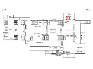 JR/柏駅/改札外通路/№68駅看板・駅広告、位置図