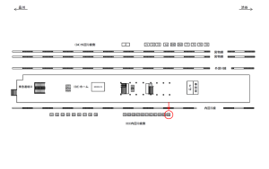 JR／目黒駅／内回り線側／№66駅看板・駅広告、位置図