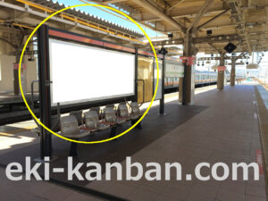 JR/国立駅/高架上りホーム№B03&B04№04駅看板・駅広告、写真2