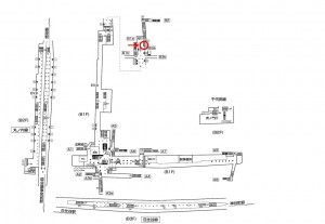 東京メトロ／霞ヶ関駅／丸ノ内線／№33駅看板・駅広告、位置図