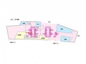 京成　千葉駅／／№5420駅看板・駅広告、位置図