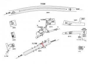 東京メトロ／国会議事堂前駅／丸ノ内線／№9駅看板・駅広告、位置図