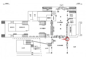 JR／町田駅／自由通路／№4駅看板・駅広告、位置図