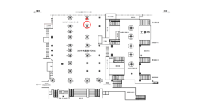 JR／横浜駅／中央通路／№16駅看板・駅広告、位置図